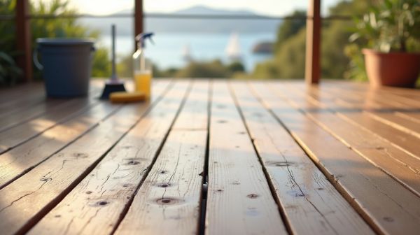 Comment nettoyer votre terrasse en bois à Capbreton.