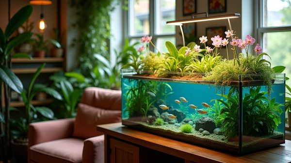 Coupling unexpected plants and fish in votre aquaponie domestique
